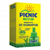 Picnic (Пикник) Family Жидкость от комаров 45 ночей, Аэрозоль Новомосковск ООО