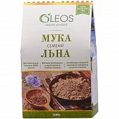 Oleos (Олеос) мука семени льна, пакет 300г БАД, Олеос ООО