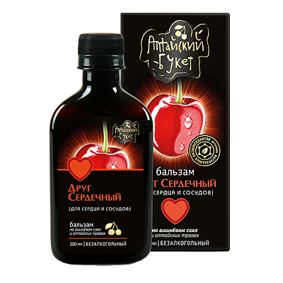 Бальзам Алтайский букет Друг сердечный, флакон 200мл БАД