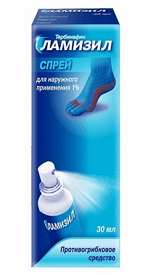 Ламизил, спрей для наружного применения 1%, 30мл