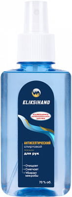 Антисептический лосьон для рук Eliksihand с распылителем, 100мл