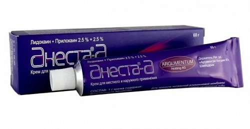 Анеста-А, крем 2,5%+2,5%, туба 60г