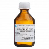 Камфорный спирт, раствор для наружного применения (спиртовой) 10%, 40мл, Тверская фармацевтическая фабрика