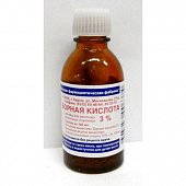Борная кислота, раствор (спиртовой) для наружного применения 3%, флакон 25мл, Кировская Фармацевтическая Компания