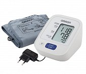 Тонометр автоматический Omron (Омрон) M2 Eco+адаптер и манжета веерообразная Fan-Shaped 22-32см, Омрон Далянь Ко. Лтд.