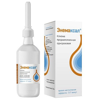 Энемаксал, раствор ректальный, флакон-клизма 120мл