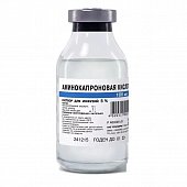 Аминокапроновая кислота, раствор для инфузий 50мг/мл, флакон 100мл, Красфарма
