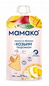Мамако пюре манго и яблоко с козьим творожком, 120г, 