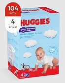 Huggies (Хаггис) трусики 4 для мальчиков, 9-14кг 104 шт, Кимберли Кларк