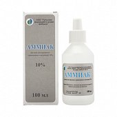Аммиак, раствор для наружного применения и ингаляций 10%, 100мл, Тульская фармацевтическая фабрика