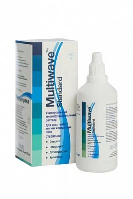 Раствор для контактных линз Multiwave Standart фл 100мл