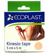 Ecoplast лента фиксирующая Кензио Тейп 5см х 5м бежевый, ЛСЭЗ НордеПласт СИА