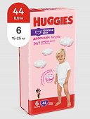 Huggies (Хаггис) трусики 6 для девочек, 16-22кг 44 шт, Кимберли Кларк