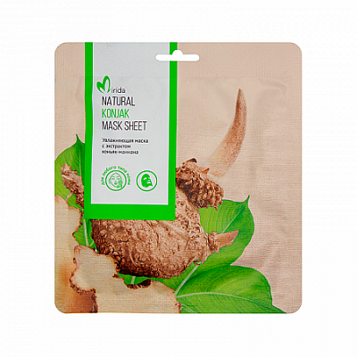 Мирида (Mirida), тканевая маска увлажняющая с экстрактом коньяк-манна
