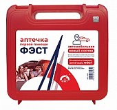 Аптечка автомобильная, Фэст новая, красный, Фэст ООО (г.Кострома)
