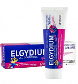 Elgydium (Эльгидиум) паста-гель для детей 3-6 лет Kids Red Berries , 50 мл, Пьер Фабр Медикамент Продакшн