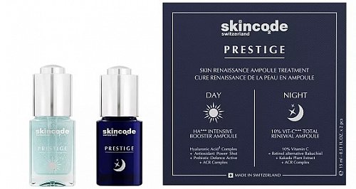 Скинкод (Skincode Prestige) ампулы для лица Возрождение кожи 15мл 2шт