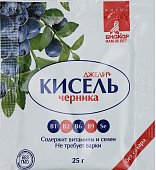 Кисель Джели плюс, со вкусом черники, гранулы 25г БАД, Биокор