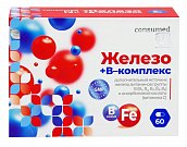 Железо + В-комплекс Консумед (Consumed), капсулы 450мг, 60 шт БАД