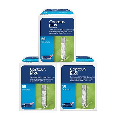 Тест-полоски Contour plus (Контур плюс), 3 х50 шт