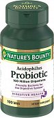 Nature's Bounty (Нэйчес Баунти) Ацидофилус пробиотик, капсулы массой 200мг, 100 шт БАД, Nature,s Bounty,Inc