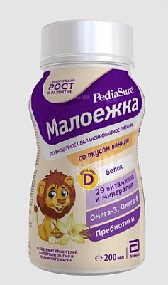Педиашур (Pediasure) Малоежка Ваниль флакон, 200мл