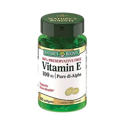 Nature's Bounty (Нэйчес Баунти) Витамин Е 100МЕ, капсулы 100 шт БАД