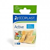 Ecoplast Activ набор тканевых пластырей, 16 шт, НордеПласт, ООО