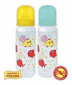 Курносики бутылочка полипропиленовая с латексной соской с 0 мес 250мл (11006), 