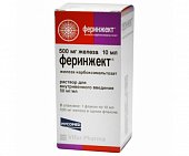 Феринжект, раствор для внутривенного введения 50мг/мл, флакон 10мл, Вифор (Интернэшнл) Инк.