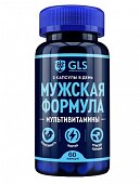GLS (ГЛС) Мужская формула Мультивитамины, капсулы массой 440мг, 60шт БАД, Глобал Хелфкеар ООО