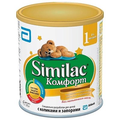 Симилак (Similac) 1 Комфорт смесь молочная 0-6 месяцев, 375г