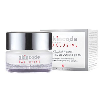 Скинкод Эксклюзив (Skincode Exclusive) крем от морщин для ухода за кожей вокруг глаз клеточный 15мл