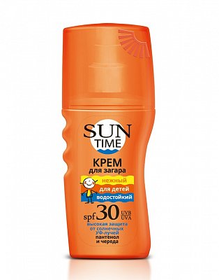 Sun Time (Сан Тайм) крем для загара нежный для детей, 150мл SPF30