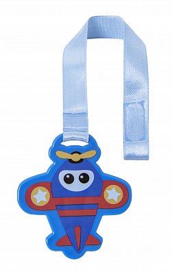 Мир Детства прищепка для пустышки на ленте Самолетик (19551)