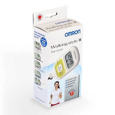 Шагомер электронный Omron (Омрон) HJ-203-EV зеленый