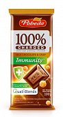 Charged Immunity (Чаржед), шоколад молочный с крипсом, 100г, КОНДИТЕРСКАЯ ФАБРИКА ПОБЕДА ООО