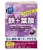 ITOH (ИТО) Каприл Железо + Фолиевая кислота, гранулы в саше массой 2г, 30 шт БАД, 