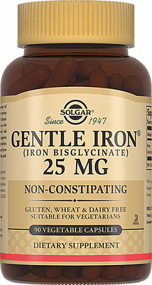 Solgar (Солгар) Легкодоступное железо Джентл Айрон 25мг, капсулы 90 шт БАД