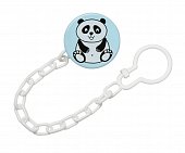 Курносики прищепка для пустышек с цепочкой Мишка 1шт (19554), АМТ Трейд ООО