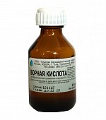 Борная кислота, раствор (спиртовой) для наружного применения 3%, флакон 25мл, Тульская фармацевтическая фабрика