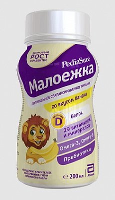 Педиашур (Pediasure) Малоежка, Банан флакон, 200мл