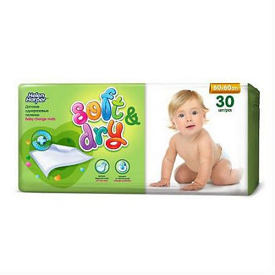 Helen Harper (Хелен Харпер) пеленка впитывающая Софт Драй 60х60см 30 шт