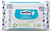 ЙокоСан (Yokosun) влажная туалетная бумага детская, 42шт, 